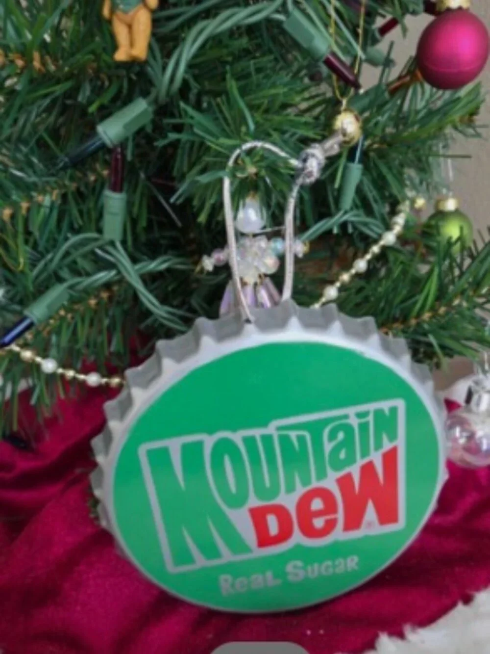 Mountain Dew Metal Bottle Cap Christmas Holiday 5